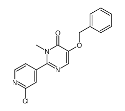 5-(benzyloxy)-2-(2-chloropyridin-4-yl)-3-methylpyrimidin-4(3H)-one结构式