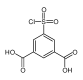 5-chlorosulfonylbenzene-1,3-dicarboxylic acid结构式