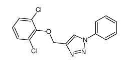 4-[(2,6-dichlorophenoxy)methyl]-1-phenyltriazole结构式