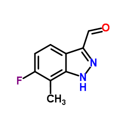 6-Fluoro-7-methyl-1H-indazole-3-carbaldehyde结构式