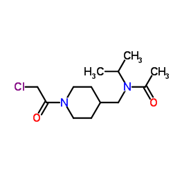 N-{[1-(Chloroacetyl)-4-piperidinyl]methyl}-N-isopropylacetamide Structure