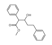 methyl 3-hydroxy-2,5-diphenylpentanoate结构式