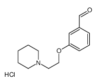 3-(2-piperidin-1-ylethoxy)benzaldehyde,hydrochloride Structure
