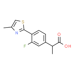 3-Fluoro-α-methyl-4-(4-methyl-2-thiazolyl)benzeneacetic acid picture