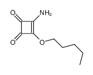 3-amino-4-pentoxycyclobut-3-ene-1,2-dione结构式