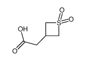 2-(1,1-二氧代硫杂环丁烷-3-基)乙酸结构式