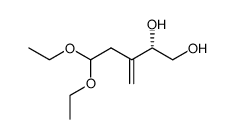 2,3-dideoxy-3-C-methylene-D-glycero-pentose diethyl acetal结构式