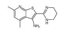 3-Amino-2-(3,4,5,6-tetrahydropyrimidin-2-yl)-4,6-dimethylthieno<2,3-b>pyridin结构式
