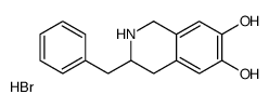 3-benzyl-1,2,3,4-tetrahydroisoquinoline-6,7-diol,hydrobromide结构式