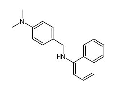 N-[[4-(dimethylamino)phenyl]methyl]naphthalen-1-amine Structure