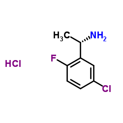 (S)-1-(5-氯-2-氟苯基)乙胺盐酸盐结构式