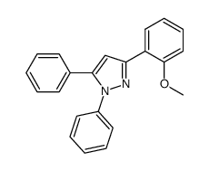 3-(2-methoxyphenyl)-1,5-diphenyl-1H-pyrazole结构式