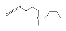 3-isocyanatopropyl-dimethyl-propoxysilane Structure