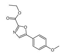 ethyl 5-(4-methoxyphenyl)-1,3-oxazole-2-carboxylate structure