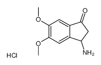 5,6-dimethoxy-1-oxoindan-3-ylammonium chloride结构式