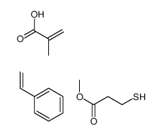 2-methylprop-2-enoic acid,methyl 3-sulfanylpropanoate,styrene结构式