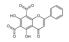 5,7-dihydroxy-6,8-dinitroflavone Structure