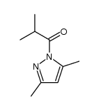 1-(2'-Methyl)propanoyl-3,5-dimethylpyrazole Structure