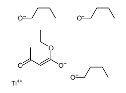 tributoxy(ethyl acetoacetato-O1',O3)titanium Structure