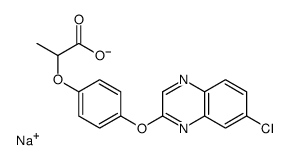 Propanoic acid,2-[4-[(7-chloro-2-quinoxalinyl)oxy]phenoxy]-, sodium salt (1:1) picture