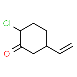 Cyclohexanone,2-chloro-5-ethenyl- Structure