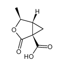 3-Oxabicyclo[3.1.0]hexane-1-carboxylicacid,4-methyl-2-oxo-,[1S-(1alpha,4alpha,5alpha)]-(9CI) Structure