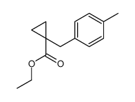 ethyl 1-[(4-methylphenyl)methyl]cyclopropane-1-carboxylate结构式