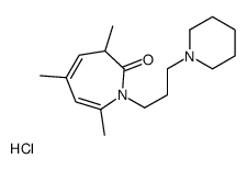 3,5,7-trimethyl-1-(3-piperidin-1-ium-1-ylpropyl)-3H-azepin-2-one,chloride结构式