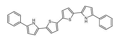 2-phenyl-5-[5-[5-(5-phenyl-1H-pyrrol-2-yl)thiophen-2-yl]thiophen-2-yl]-1H-pyrrole Structure