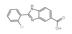 2-(2-Chloro-phenyl)-1H-benzimidazole-5-carboxylic acid结构式