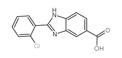 2-(2-Chloro-phenyl)-1H-benzimidazole-5-carboxylic acid structure