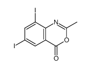 6,8-diiodo-2-methyl-4H-benzo[d][1,3]oxazin-4-one Structure