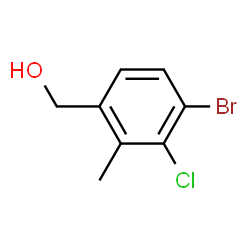 (4-Bromo-3-chloro-2-methylphenyl)methanol结构式