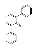 4H-Pyran-4-one,3,5-diphenyl-结构式