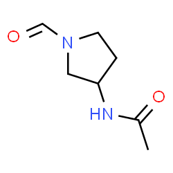 Acetamide, N-(1-formyl-3-pyrrolidinyl)- (9CI)结构式