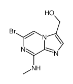 (6-BROMO-8-(METHYLAMINO)IMIDAZO[1,2-A]PYRAZIN-3-YL)METHANOL structure