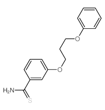 3-(3-phenoxypropoxy)benzenecarbothioamide结构式