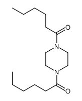 1-(4-hexanoylpiperazin-1-yl)hexan-1-one结构式