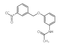 Acetamide, N-[3-[(3-nitrophenyl)methoxy]phenyl]- Structure