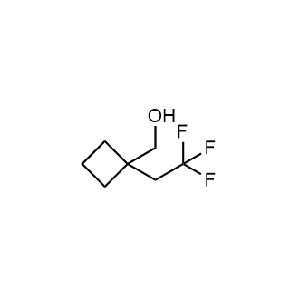 [1-(2,2,2-Trifluoroethyl)cyclobutyl]methanol Structure