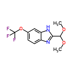 2-(Dimethoxymethyl)-6-(trifluoromethoxy)-1H-benzimidazole结构式
