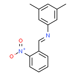 (3,5-dimethylphenyl)(2-nitrobenzylidene)amine structure