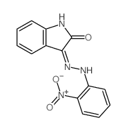 1H-Indole-2,3-dione, 3-[(2-nitrophenyl)hydrazone] structure