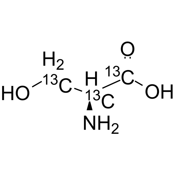 L-Serine-13C3结构式