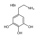 5-(2-aminoethyl)benzene-1,2,3-triol,hydrobromide Structure