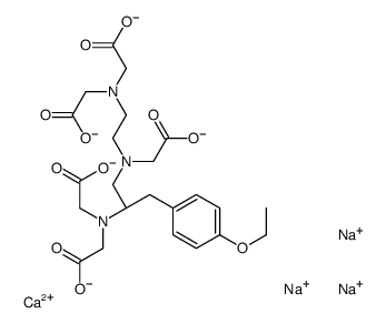 calcium,trisodium,2-[[(2S)-2-[bis(carboxylatomethyl)amino]-3-(4-ethoxyphenyl)propyl]-[2-[bis(carboxylatomethyl)amino]ethyl]amino]acetate结构式