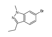 6-bromo-3-ethyl-1-methylindazole结构式