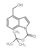 tert-Butyl 4-(hydroxymethyl)-1H-indole-1-carboxylate structure