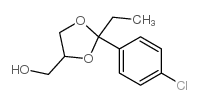 [2-(4-chlorophenyl)-2-ethyl-1,3-dioxolan-4-yl]methanol Structure