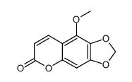 9-methoxy-6H-[1,3]dioxolo[4,5-g]chromen-6-one结构式